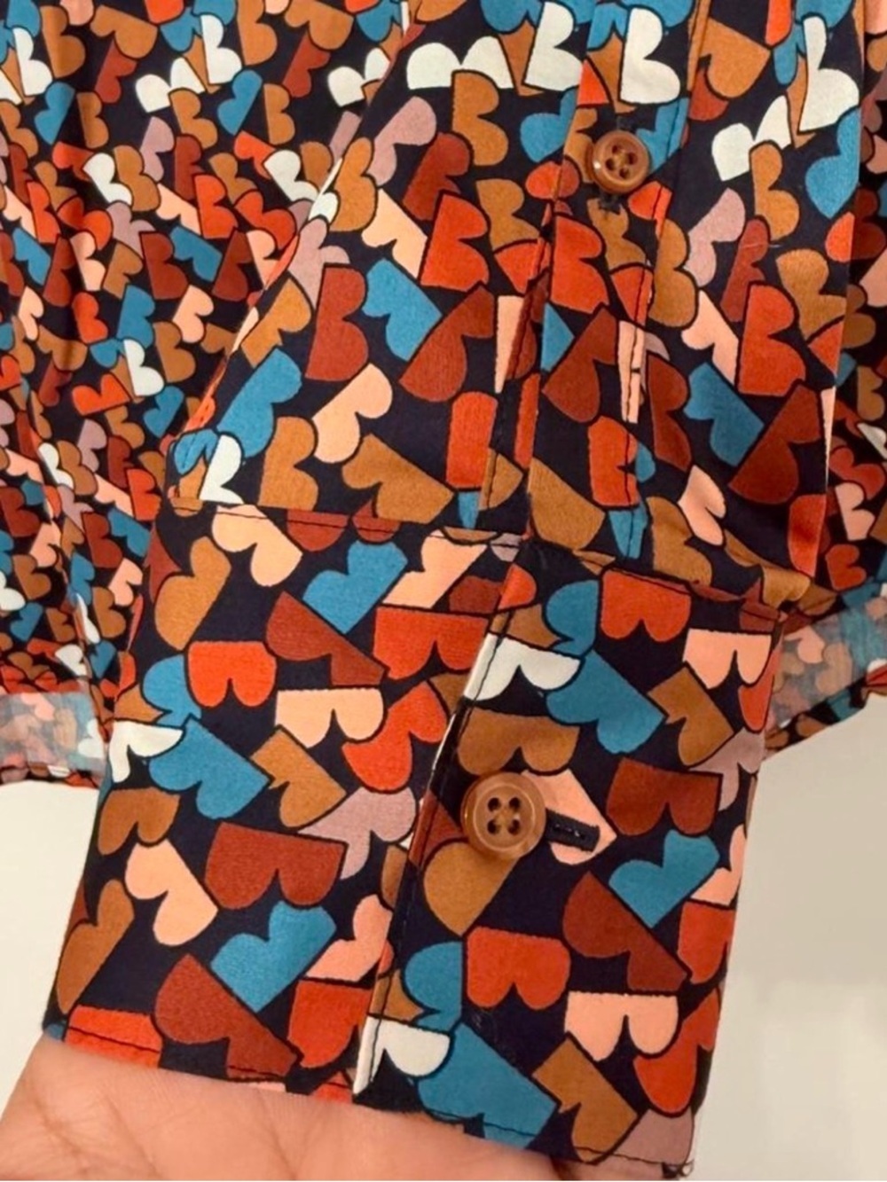 Brooks Brothers “B” Print Button-Up Shirt in Multi-Color - Picture 4 of 9